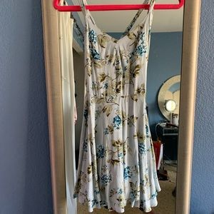 Floral blue dress